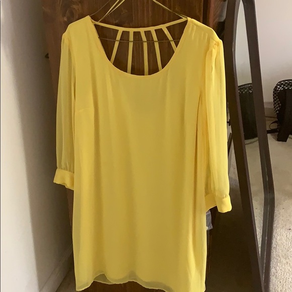 yellow sunday dress